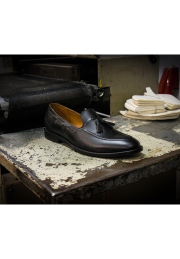 Czarne mokasyny Premium