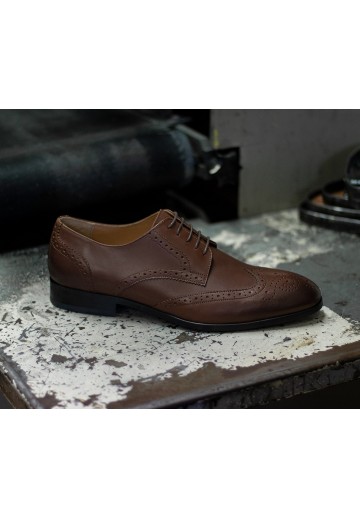 Brązowe półbuty Premium