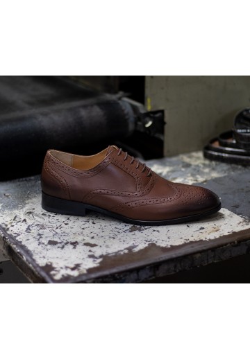 Brązowe półbuty Premium