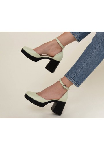 Miętowe czółenka na...