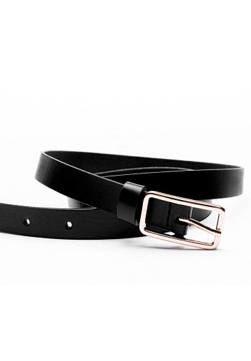 Czarny pasek damski - JACK