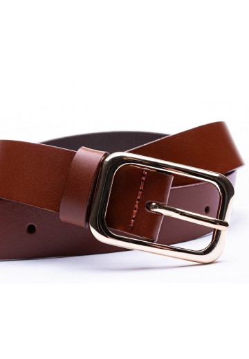 Brązowy pasek damski - JAMES