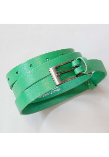 Zielony pasek damski - FRANK