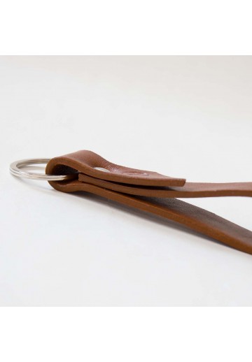 Brązowy brelok pętelka