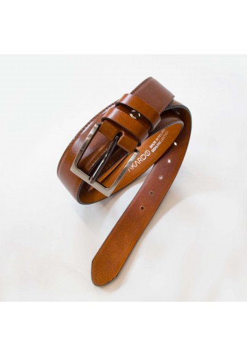 Brązowy pasek męski - ADAM