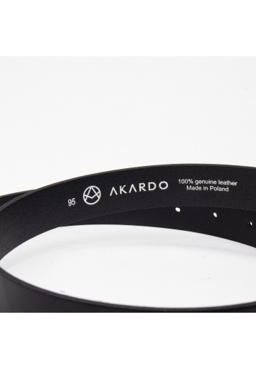 Czarny pasek damski - ARKADIO