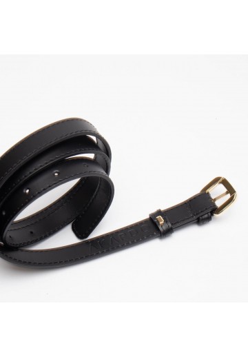 Czarny pasek damski - WILLIAM