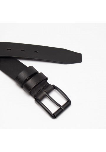 Czarny pasek męski - MATHEO