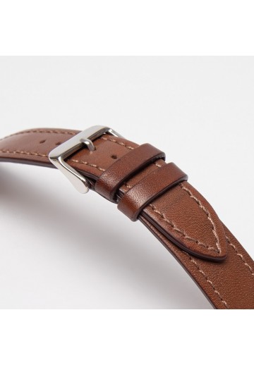 Brązowy pasek do zegarka -...