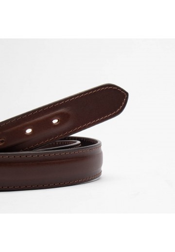 Brązowy gładki pasek męski...