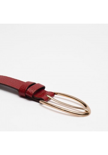 Czerwony pasek damski z...