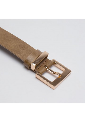 Beżowy pasek damski - INKA