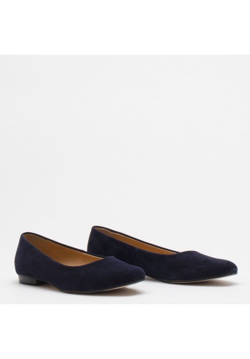 Granatowe baleriny z...