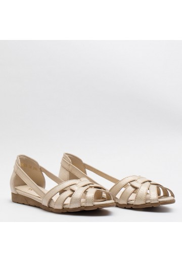 Beżowo-złote ażurowe...