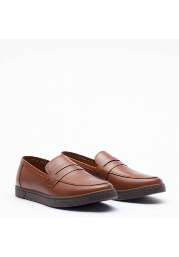 Brązowe mokasyny męskie