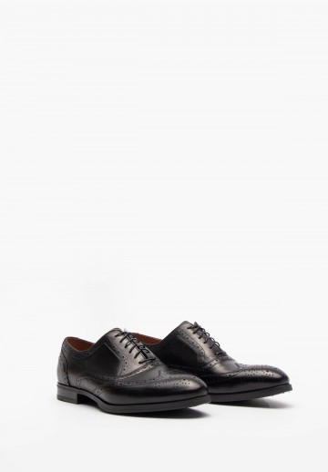 Czarne półbuty męskie