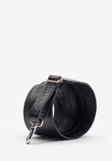 Czarny pasek croco do...