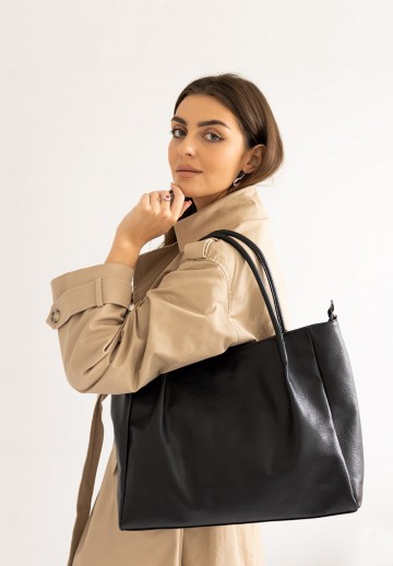 Czarna shopperka - SARA